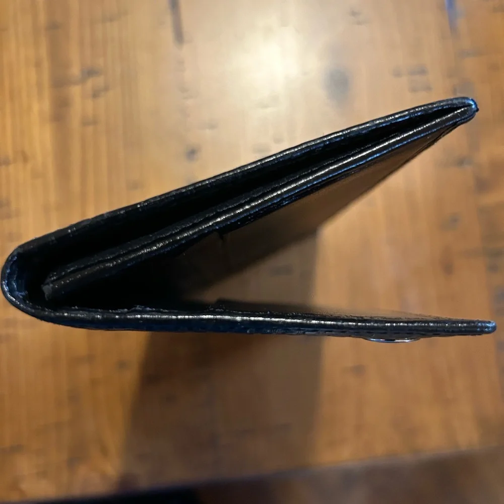 Dunhill Black Woven Pattern Card Holder